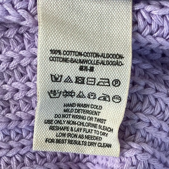 Free People Damsel Purple Bell Sleeve Pullover Sweater V Neck Women's Size S/P - Picture 7 of 7